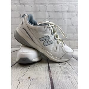 New Balance WX608WB5 White Light Blue 10 W 608 Memory Comfort Soft